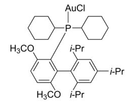 Chloro[2-(dicyclohexylphosphino)-3,6-dimethoxy-2',4',6'-triisopropyl-1,1'-biphenyl]gold(I)97% 1G