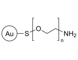 Gold nanoparticles15 nm diameter, amine functionalized, PEG 5000 coated, OD 50, dispersion in H2O