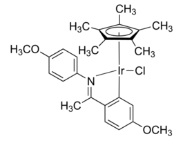 Chloro(5-methoxy-2-{1-[(4-methoxyphenyl)imino-N]ethyl}phenyl-C)(1,2,3,4,5-pentamethylcyclopentadienyl)iridium(III)97% 500MG