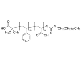 Polystyrene-block-poly(acrylic acid), DDMAT terminatedPS:PAA 3,000:5,000, PDI 