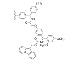 Rink amide 4-methylbenzhydrylamine, polymer-boundextent of labeling: ~0.5 mmol/g loading