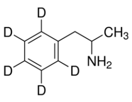 (+/-)-Amphetamine-d5 (deuterium label on ring) solution100 mug/mL in methanol, ampule of 1 mL, certified reference material