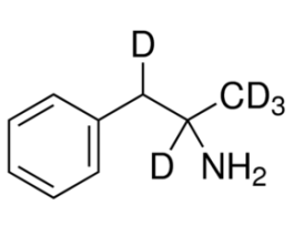 (+/-)-Amphetamine-d5 (deuterium label on side chain) solution100 mug/mL in methanol, ampule of 1 mL, certified reference material