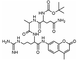 Boc-Gln-Ala-Arg-7-amido-4-methylcoumarin hydrochloride~95%