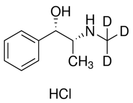 1S,2R(+)-Ephedrine-d3 hydrochloride100 mug/mL in methanol (as free base), ampule of 1 mL, certified reference material