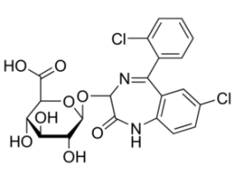 Lorazepam glucuronide solution100 mug/mL in acetonitrile: water (1:1), ampule of 1 mL, certified reference material
