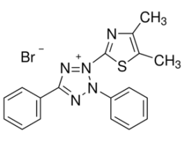Thiazolyl Blue Tetrazolium Bromidepowder, BioReagent, suitable for cell culture, suitable for insect cell culture, >=97.5% (HPLC) 5X1G