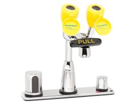 Eyesaver® SEF-1814 Batt. Op. Sensor Eyewash Faucet with Above Counter Mixing Valve