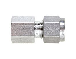 Female Connector, Stainless Steel, 1/4" to 1/8" NPT Female Connector, 2-pk