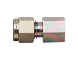 Female Connector, 1/4" to 1/4" NPT Female Connector, Swagelok# SS-400-7-4