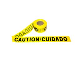 2.0 MIL YELLOW BILINGUAL CAUTION/CUIDADO