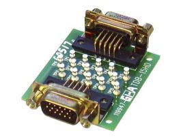 Test Diagnostic Board, 15 pin high density D, female to male
