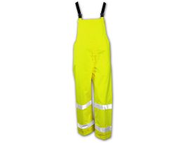 Vision™ Overall - Fluorescent Yellow-Green - Snap Fly Front - Silver Reflective Tape