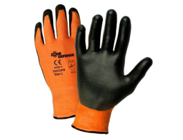 10 GA ORANGE HPPE HP YARN NYL/LYCRA SHELL W/BLK