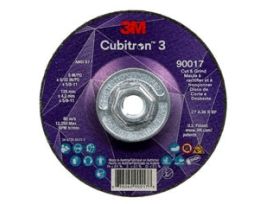 3M™ Cubitron™ 3 Cut and Grind Wheel, 90017, 36+, T27, 5 in x 5/32 in x 5/8 in-11 (125 x 4.2 mm x 5/8-11 in), ANSI, 10 ea/Case