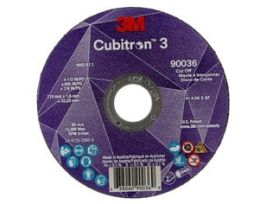 3M™ Cubitron™ 3 Cut-Off Wheel, 90036, 36+, T1, 4-1/2 in x 0.045 in x 7/8 in (115 x 1.6 x 22.23 mm), ANSI, 25/Pack, 50 ea/Case