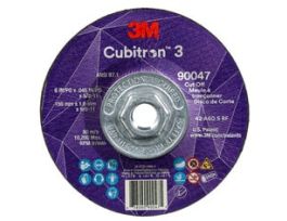 3M™ Cubitron™ 3 Cut-Off Wheel, 90047, 60+, T27, 6 in x 0.045 in x 5/8 in-11 (150 x 1.6 mm x 5/8-11 in), ANSI, 10 ea/Case