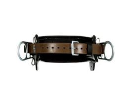 3M™ DBI-SALA® 4D Lineman Tongue Buckle Positioning/Fall Restrict Belt 1000885, Leather, Seat, Black, D27