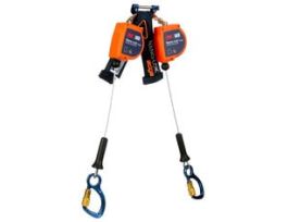 3M™ DBI-SALA® Nano-Lok™ edge Twin-Leg Personal Self-Retracting Lifeline 3500286, Galvanized Cable, 8 ft