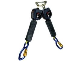 3M™ DBI-SALA® Nano-Lok™ Personal Twin-Leg Self Retracting Lifeline, Web Aluminum Carabiner, 3100546, 6 ft., Class 1, ANSI