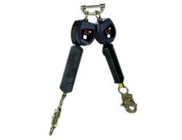 3M™ DBI-SALA® Nano-Lok™ Personal Twin-Leg Self Retracting Lifeline, Web Steel Snap Hook, 3100550, 6 ft., Class 1, ANSI