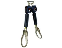 3M™ DBI-SALA® Nano-Lok™ Personal Twin-Leg Self Retracting Lifeline, Web Swivel Snap Hook, 3100552, 6 ft., Class 1, ANSI