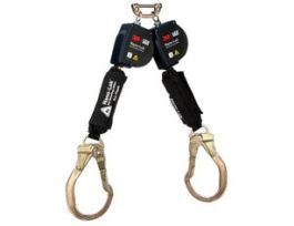 3M™ DBI-SALA® Nano-Lok™ Arc Flash Twin-Leg Personal Self-Retracting Lifeline 3100585, Kevlar® Fiber Web, 8 ft