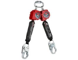 3M™ Protecta® Twin-Leg Self-Retracting Lifeline 3100510, Web, Steel Snap Hook, 6 ft