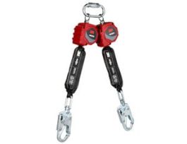 3M™ Protecta® Twin-Leg Self-Retracting Lifeline 3100511, Web, Swivel Snap Hook, 6 ft