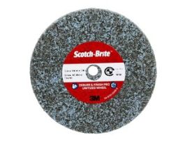 Scotch-Brite™ Deburr & Finish Pro Unitized Wheel, DP-UW, 9C Extra Coarse+, 3 in x 1/4 in x 1/4 in, 40 ea/Case