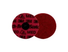 Scotch-Brite™ Roloc™ Precision Surface Conditioning Disc, PN-DR, Medium, TR, 4 in, 25/Carton, 100 ea/Case, Dispenser Pack