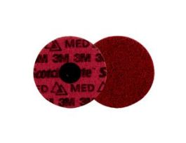 Scotch-Brite™ Roloc™ Precision Surface Conditioning Disc, PN-DS, Medium, TS, 4 in, 25/Carton, 100 ea/Case, Dispenser Pack