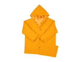West Chester, 35mm PVC/Poly 48in Raincoat, Corduroy Collar, Yellow , 4X