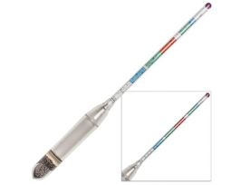 Triple Scale Beer and Wine Hydrometer, Polycarbonate; 0.99-1.162 SpGr, 0-35 Brix, 0-20% PAV