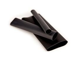 3M™ Heat Shrink Flexible Polyolefin Tubing EPS200-1 1/2-6"-Black-10-3 Pc Pks, 6 in length sticks, 3 pieces/pack, 10 Packs/Case