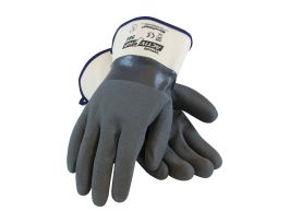 Supported, 15G Poly/Cotton Shell, Gry Nitrile w/MicroFinish, SC, SM