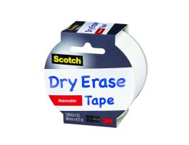 Scotch® Dry Erase Tape 1905R-DE-WHT, 1.88 in x 5 yd (48 mm x 4,57 m)