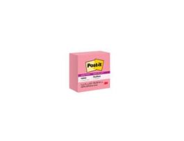 Post-it® Super Sticky Notes 654-5SSNP, 3 in x 3 in (76 mm x 76 mm), Neon Pink