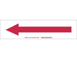 Left Arrow Sign, 3.5" H x 14" W x 0.1" D, Fiberglass