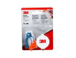 3M™ Corded Reusable Earplugs, 90586H1-DC, 1 pair with case/pack, 10 packs/case