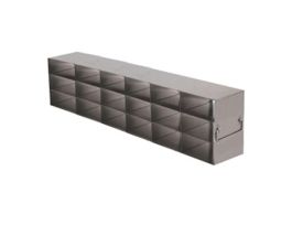 Upright Freezer Rack for Microtube Boxes with 2 7/16" Max Height, 6 x 3 Array