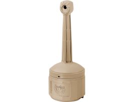 Smokers Cease-Fire® Receptacle, 38.5" H x 16.5" W, Beige