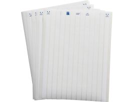 LaserTab Polyester Lbls 0.5 in H x 0.5 in W White 41/PK