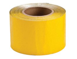 Economy Pavement Marking Tape, Foil-backed Vinyl, Yellow, 4" x 150'