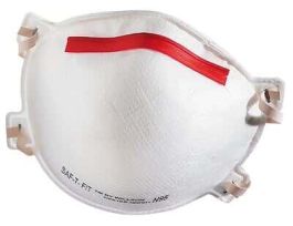 SAF-T-FIT Plus N1115. Particulate Respirator, N95, with nose seal and clip, size medium/large. (20/bx)