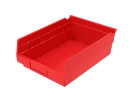 BIN SHELF BIN 11-5/8 X 8-3/8 X 4 RED