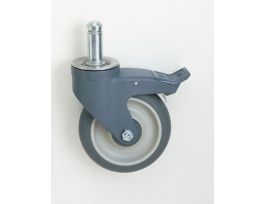 CASTER STEM BRAKE W/BUMPER 5IN