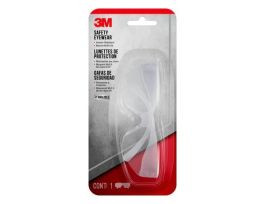 3M™ Indoor Safety Eyewear, 90953-BU10-NA, Clear Frame/Clear Scratch Resistant Lens, 10 eaches/case