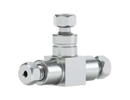 VHP Tee Body, SS, 0.040" ID, 1/16" OD Tubing, 10-32 Coned; 1/EA