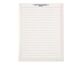 LaserTab Polyester Lbls 0.375 in H x 3.6 in W White 63/PK
